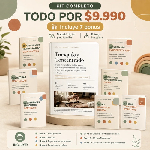 Kit Tranquilo y Concentrado - $9.990
